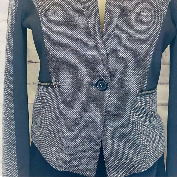 Halogen grey and black one button blazer - Picture 7 of 9
